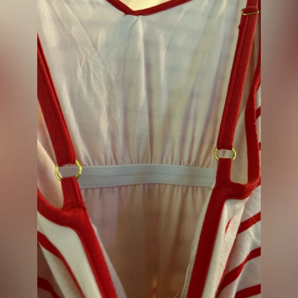 Women’s Medium Soma Striped Adjustable Strap Jersey Dress NWT - Picture 5 of 10